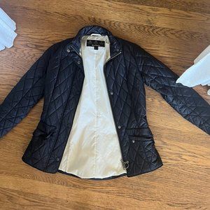 Barbour Women's Navy Quilted Coat - Size US 4